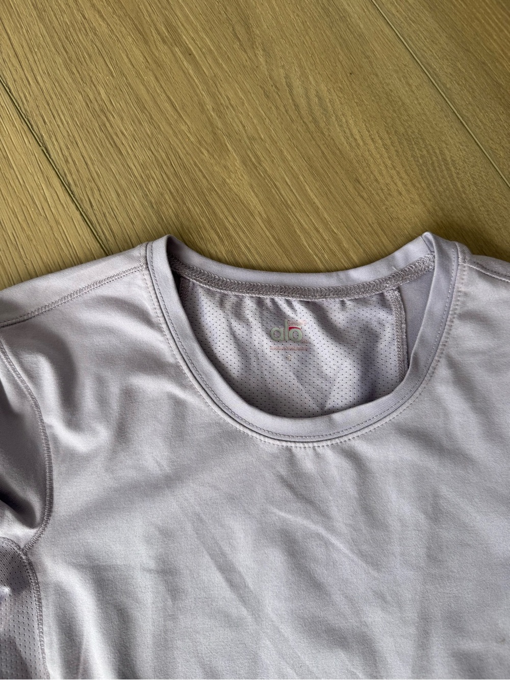 alo Light Purple Workout Top Size Small